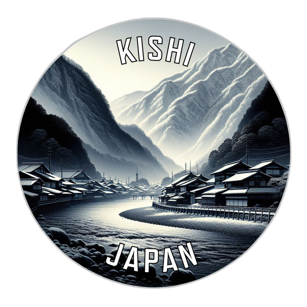 Kishi Japan Souvenir Die Cut Flat Magnet Image 1