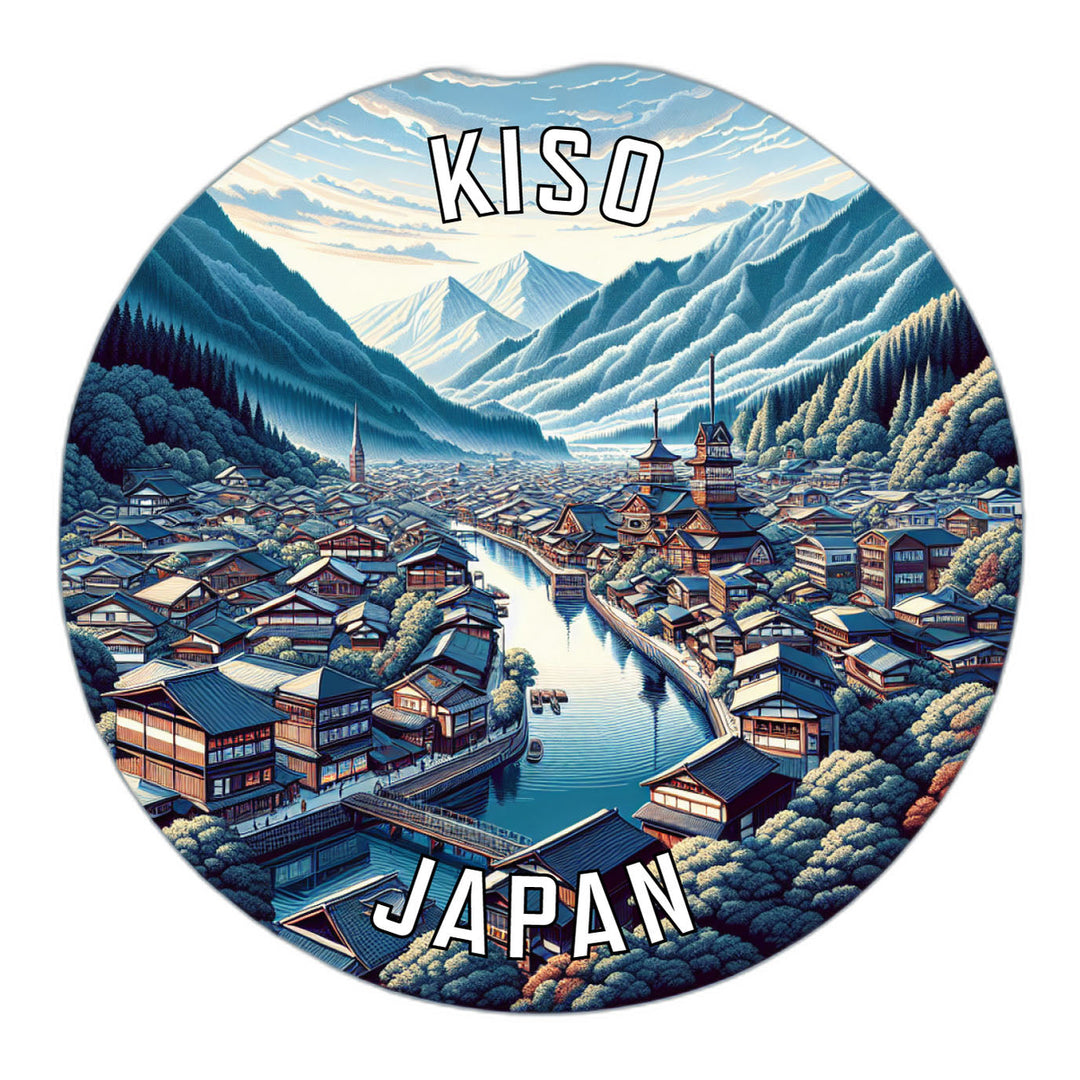 Kiso Japan Souvenir Die Cut Flat Magnet Image 1