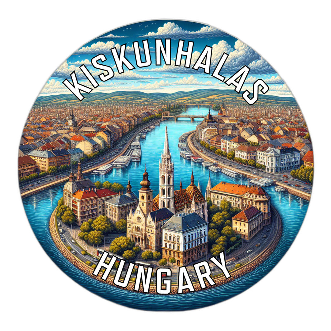 Kiskunhalas Hungary Souvenir Die Cut Flat Magnet Image 1