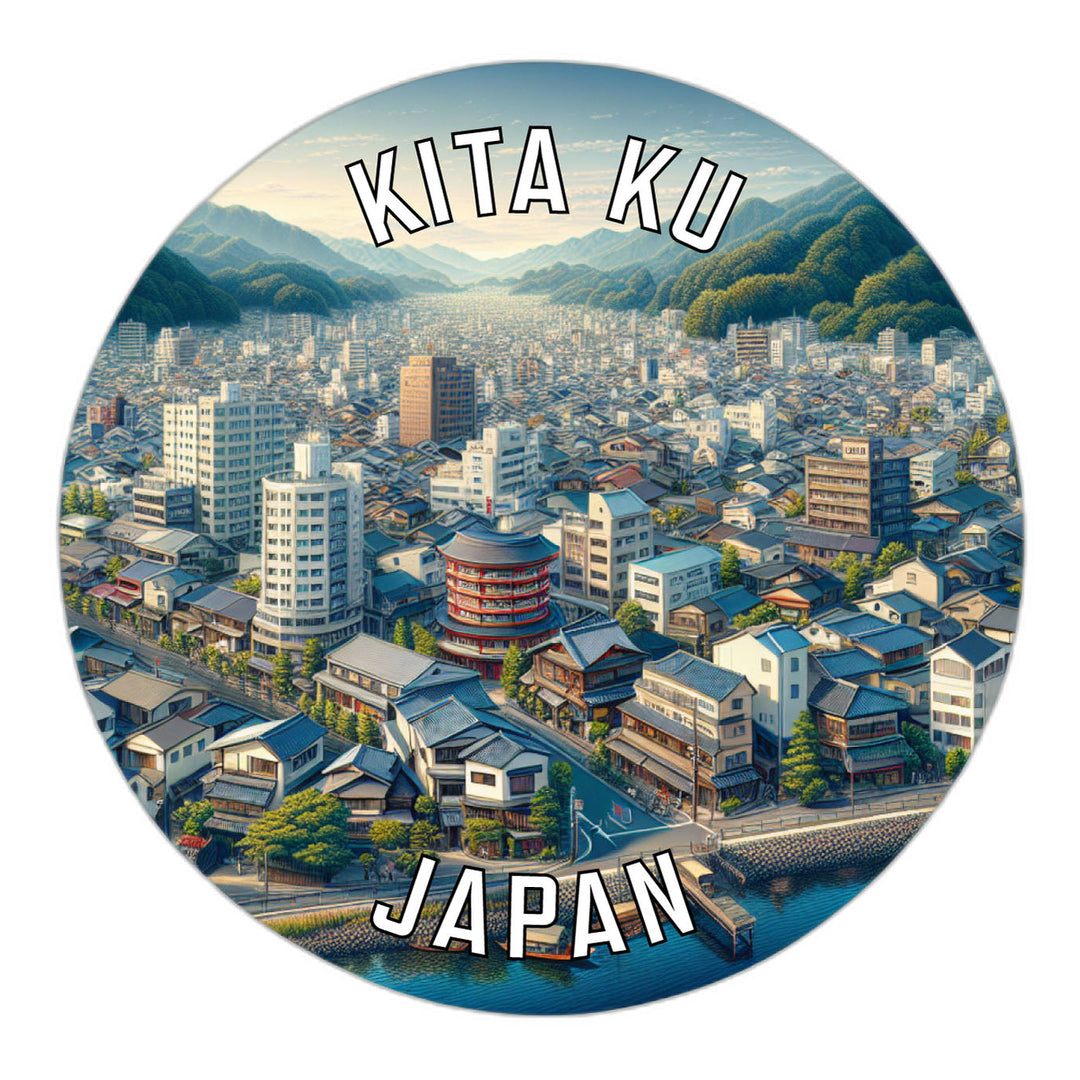 Kita ku Japan Souvenir Die Cut Flat Magnet Image 1