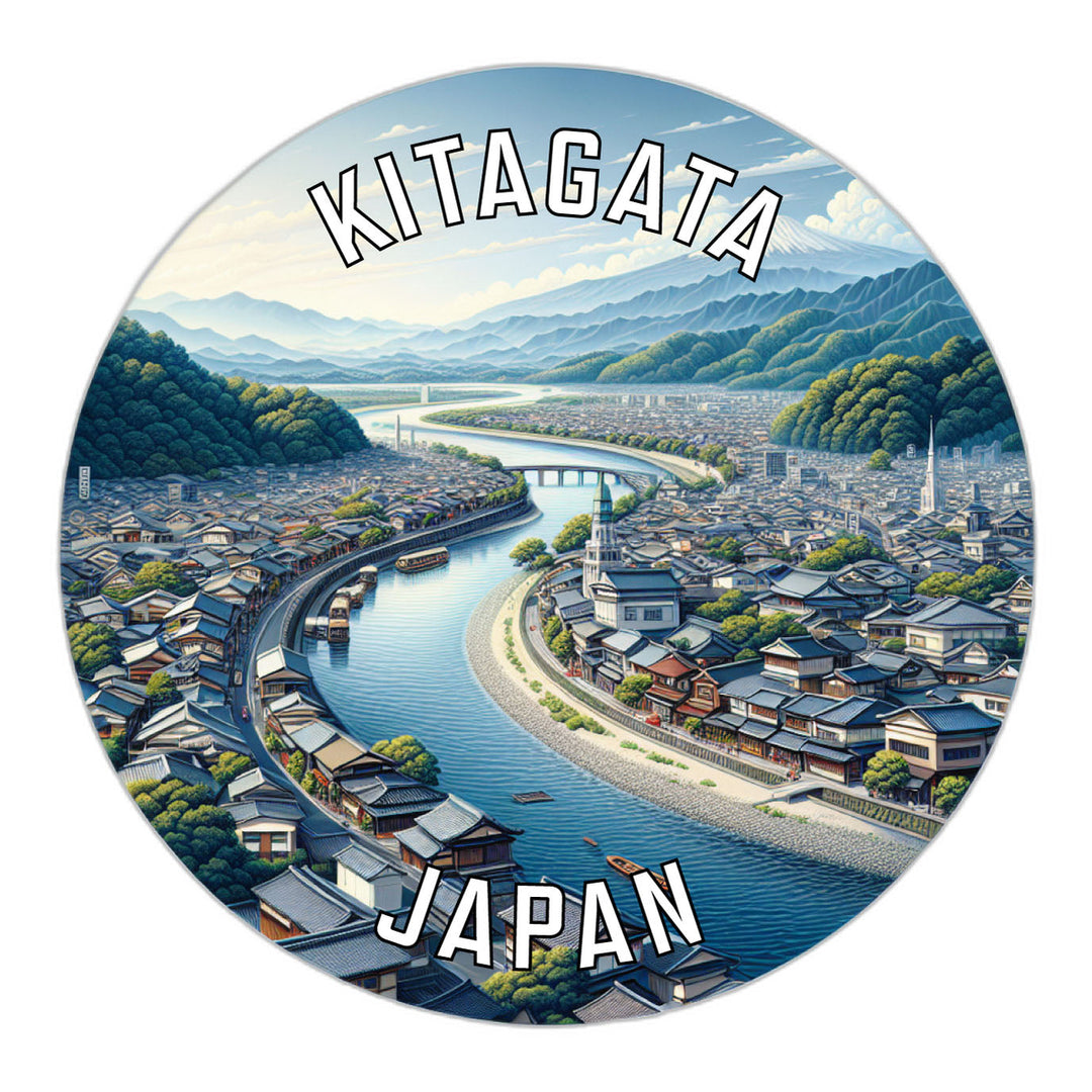 Kitagata Japan Souvenir Die Cut Flat Magnet Image 1