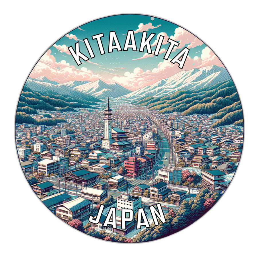 Kitaakita Japan Souvenir Die Cut Flat Magnet Image 1