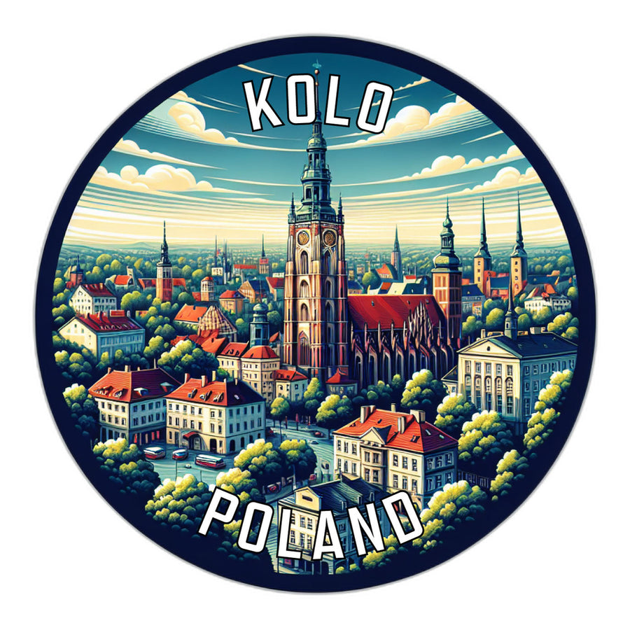 Kolo Poland Souvenir Die Cut Flat Magnet Image 1