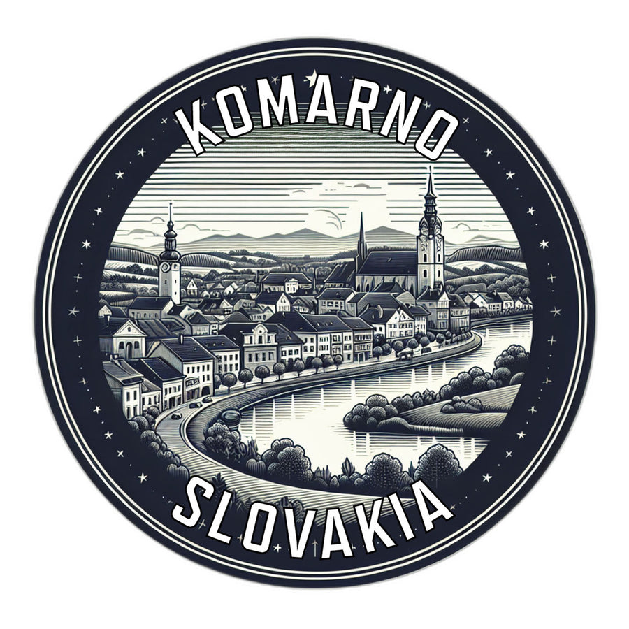 Komarno Slovakia Souvenir Die Cut Flat Magnet Image 1