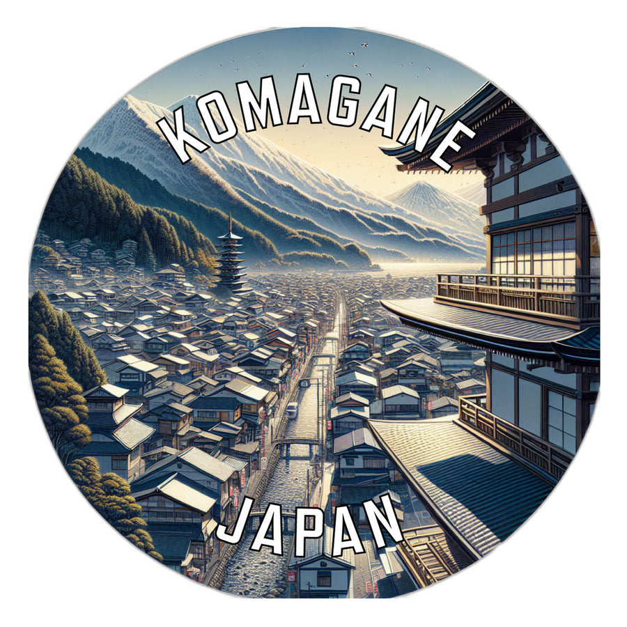 Komagane Japan Souvenir Die Cut Flat Magnet Image 1