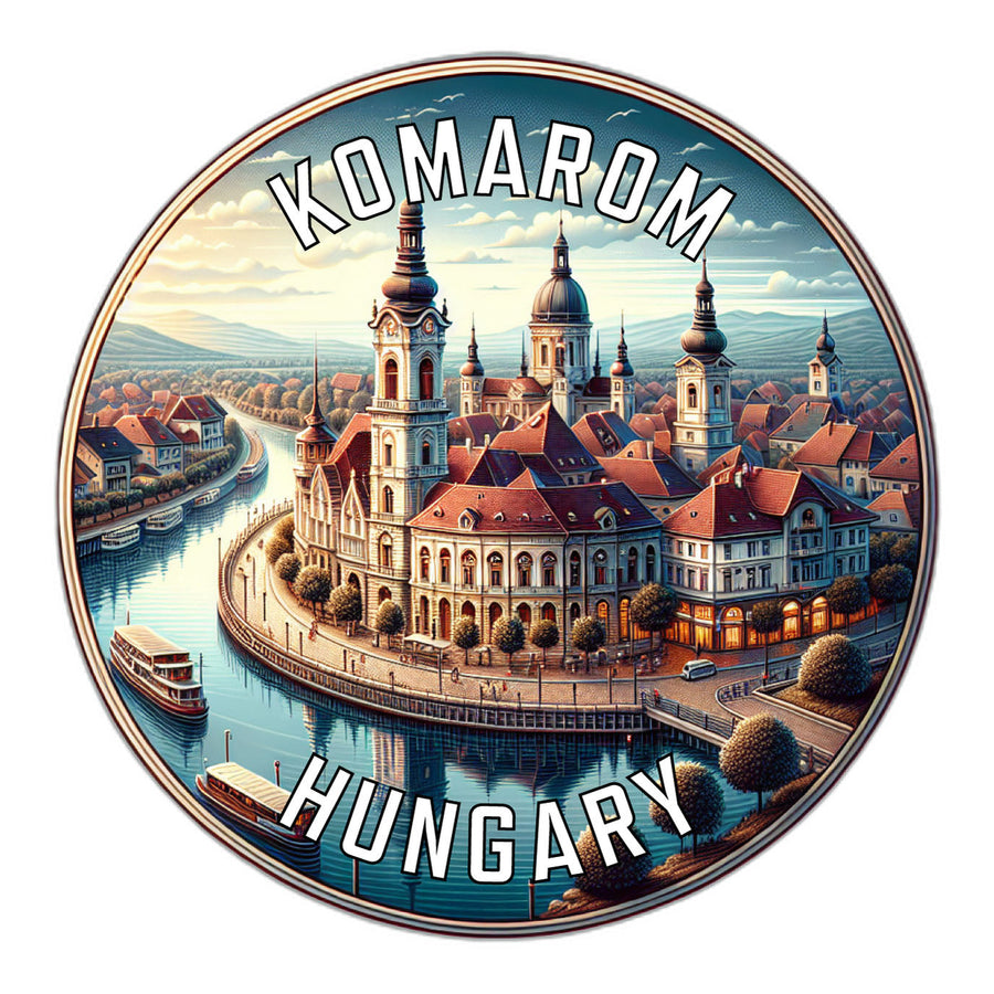 Komarom Hungary Souvenir Die Cut Flat Magnet Image 1