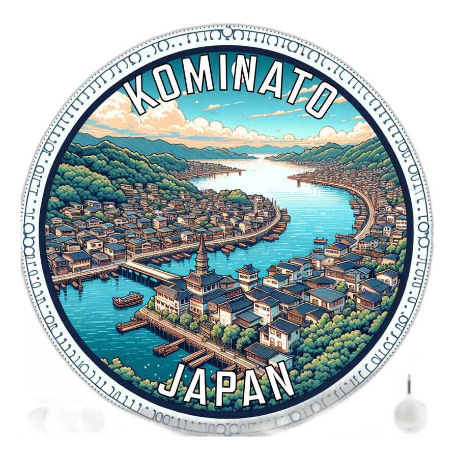 Kominato Japan Souvenir Die Cut Flat Magnet Image 1