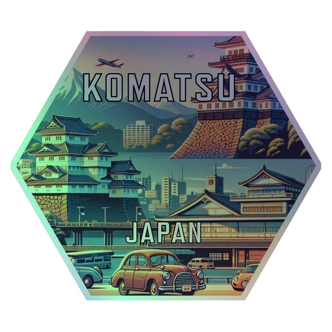 Komatsu Japan Souvenir Die Cut Flat Magnet Image 1