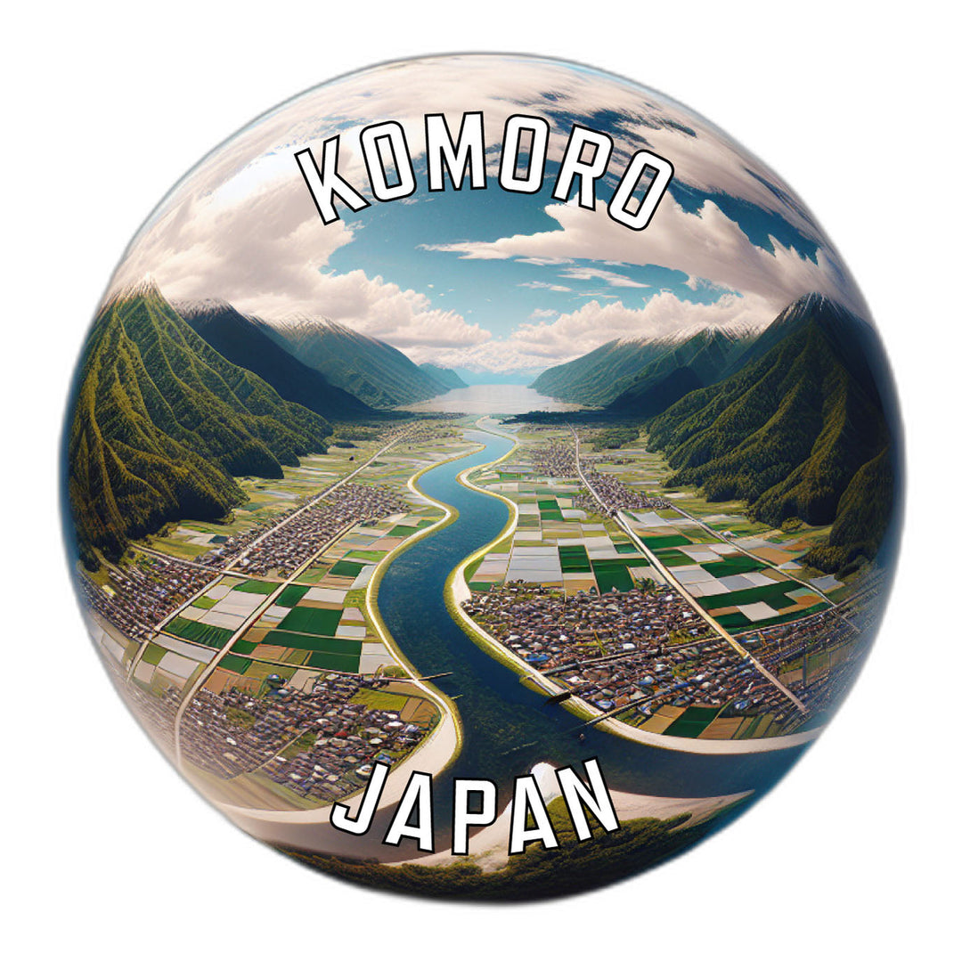 Komoro Japan Souvenir Die Cut Flat Magnet Image 1