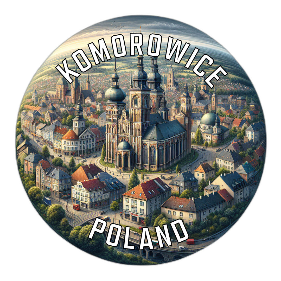 Komorowice Poland Souvenir Die Cut Flat Magnet Image 1