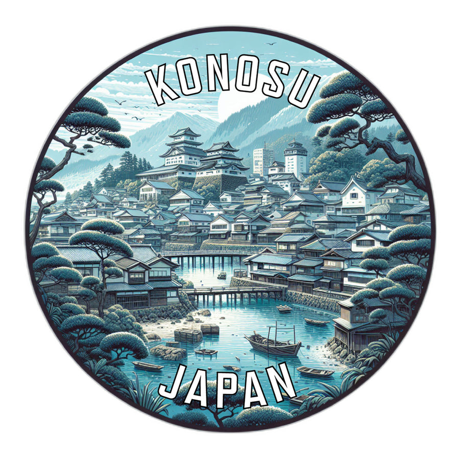 Konosu Japan Souvenir Die Cut Flat Magnet Image 1