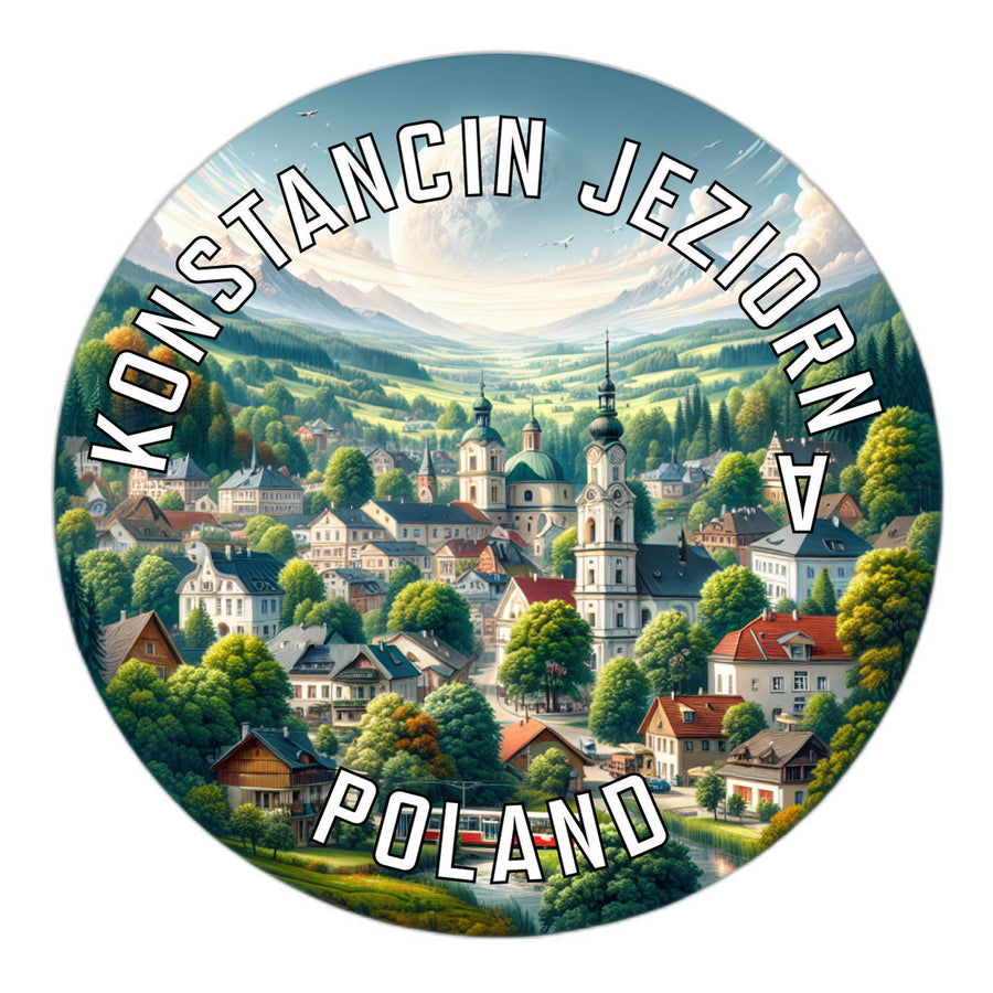 Konstancin Jeziorna Poland Souvenir Die Cut Flat Magnet Image 1