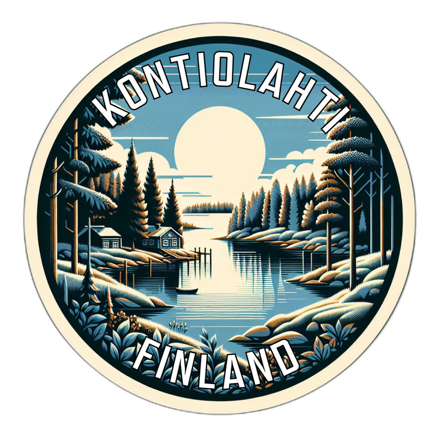 Kontiolahti Finland Souvenir Die Cut Flat Magnet Image 1