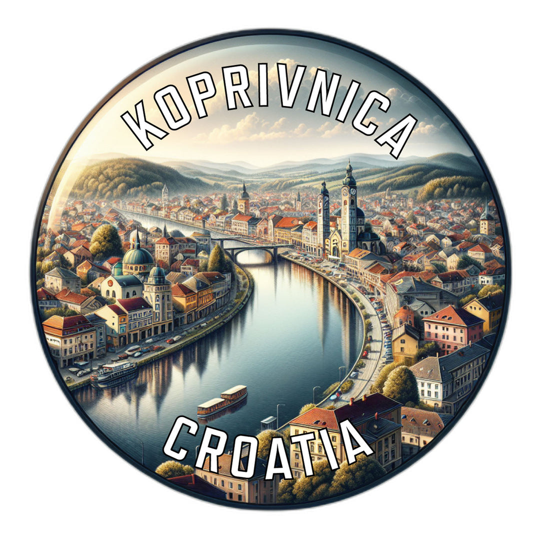 Koprivnica Croatia Souvenir Die Cut Flat Magnet Image 1