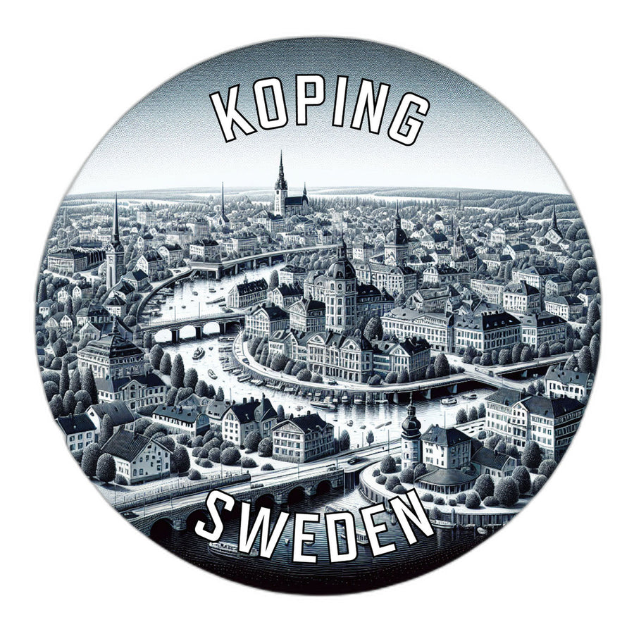 Koping Sweden Souvenir Die Cut Flat Magnet Image 1