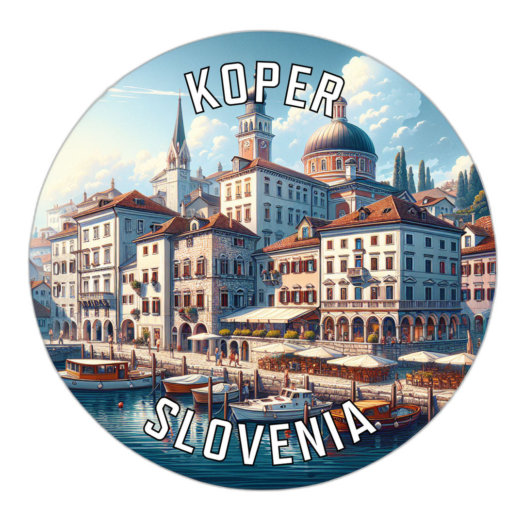 Koper Slovenia Souvenir Die Cut Flat Magnet Image 1