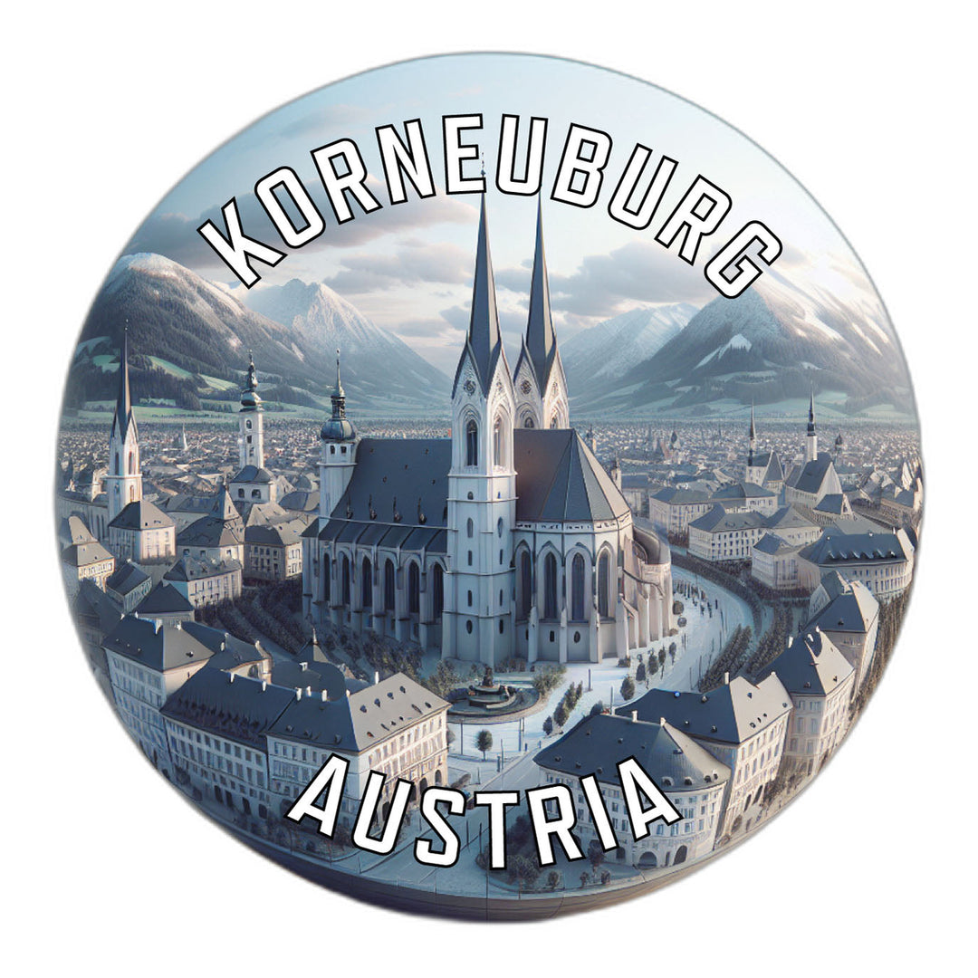 Korneuburg Austria Souvenir Die Cut Flat Magnet Image 1