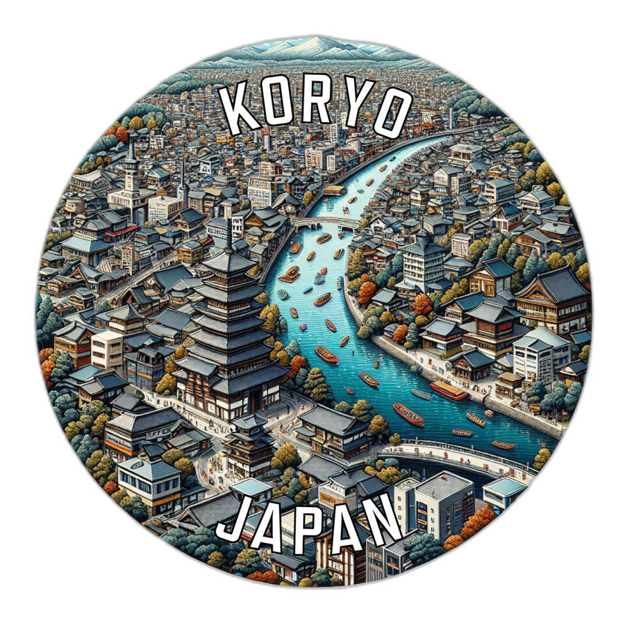 Koryo Japan Souvenir Die Cut Flat Magnet Image 1