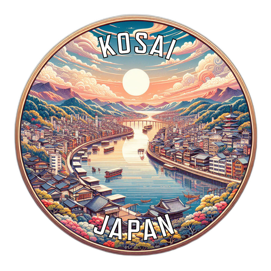 Kosai Japan Souvenir Die Cut Flat Magnet Image 1