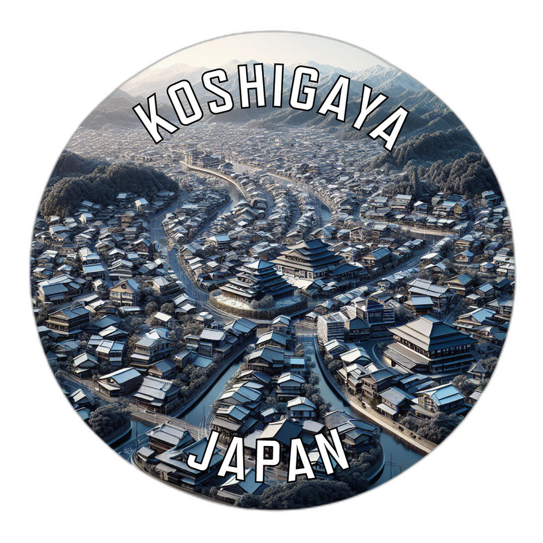 Koshigaya Japan Souvenir Die Cut Flat Magnet Image 1