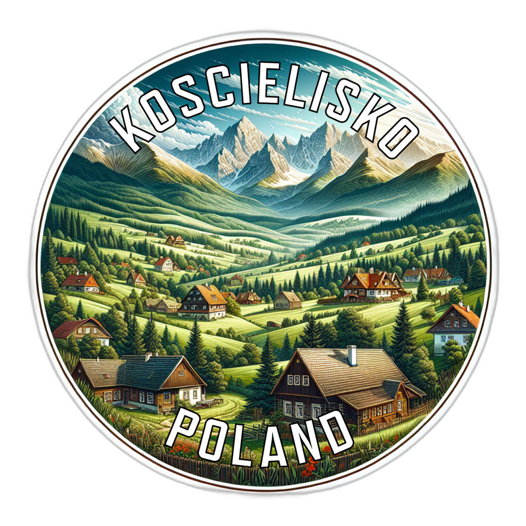 Koscielisko Poland Souvenir Die Cut Flat Magnet Image 1