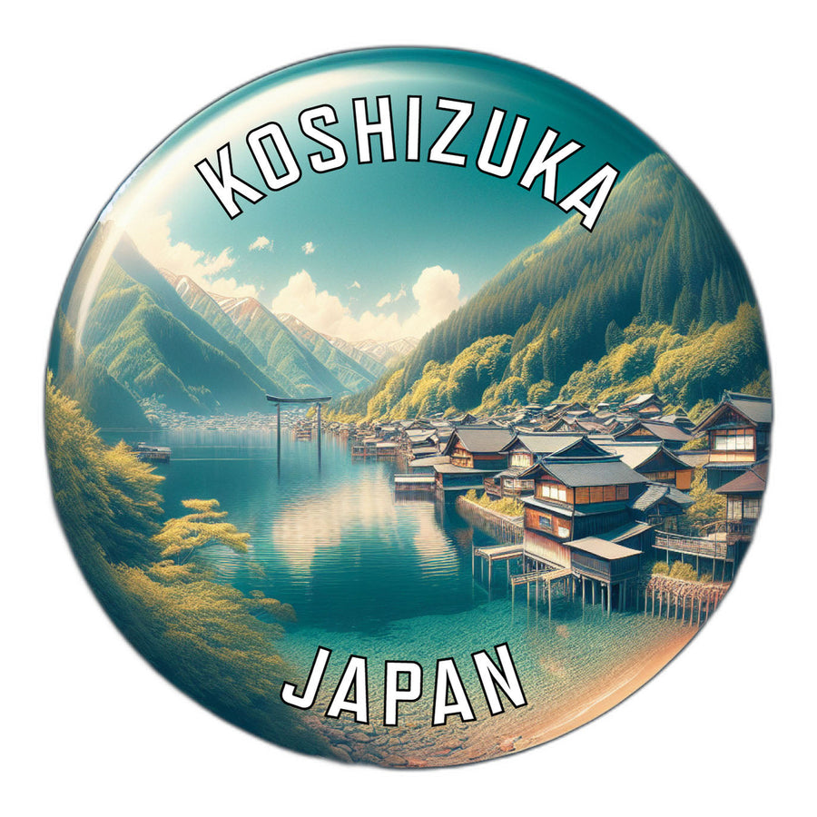 Koshizuka Japan Souvenir Die Cut Flat Magnet Image 1