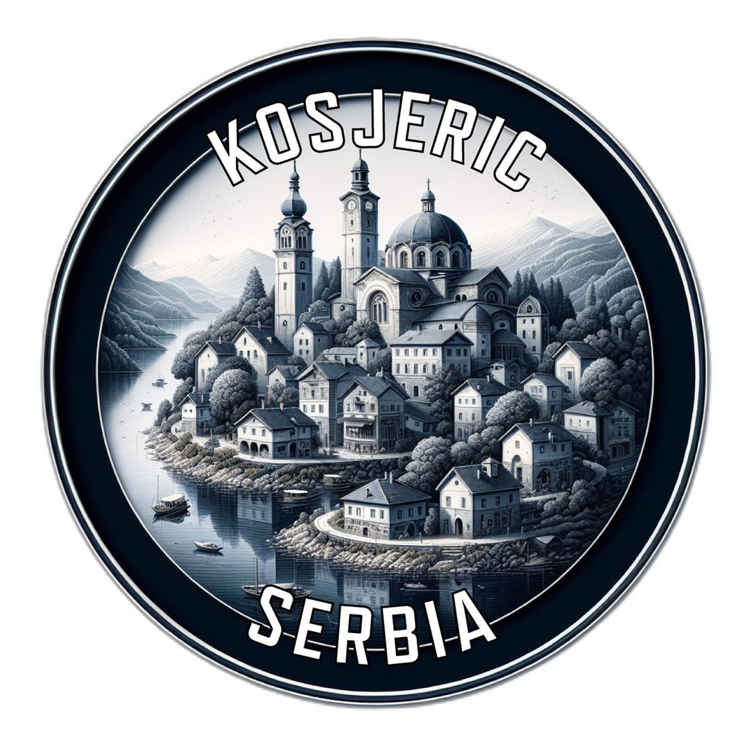 Kosjeric Serbia Souvenir Die Cut Flat Magnet Image 1