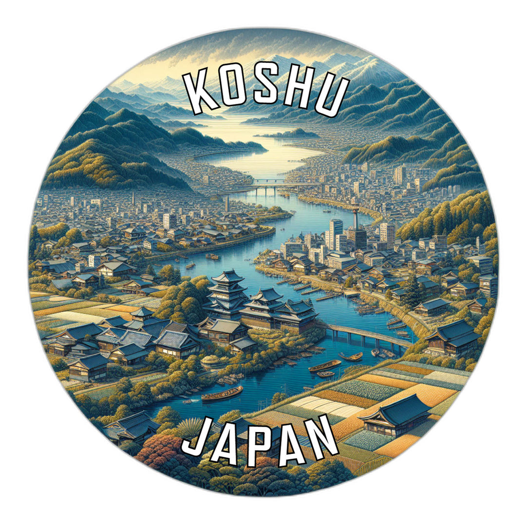 Koshu Japan Souvenir Die Cut Flat Magnet Image 1