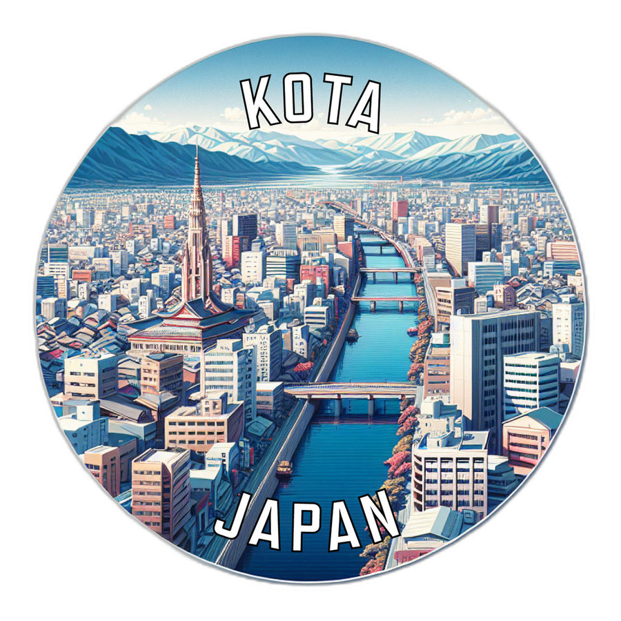 Kota Japan Souvenir Die Cut Flat Magnet Image 1