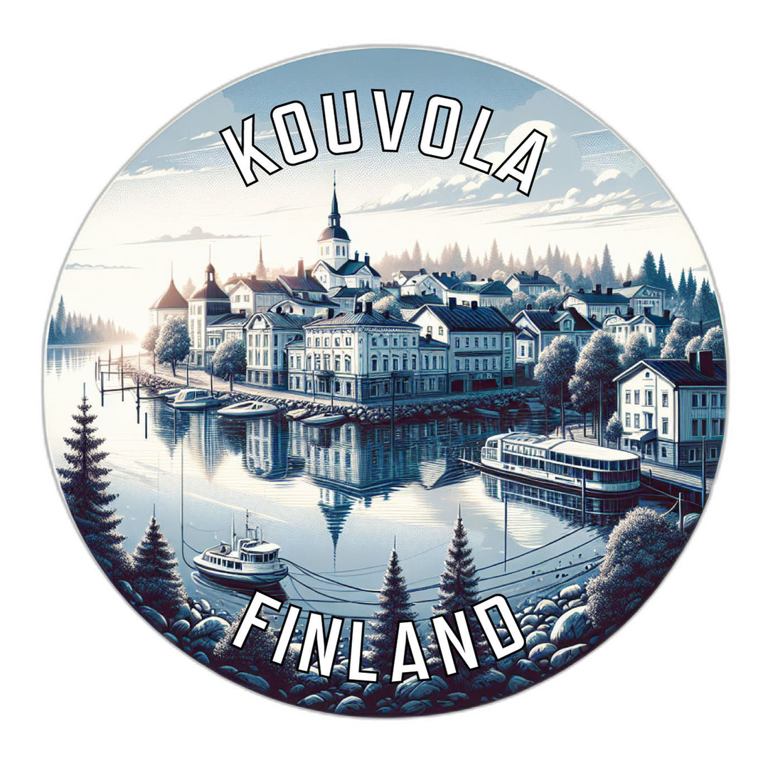 Kouvola Finland Souvenir Die Cut Flat Magnet Image 1