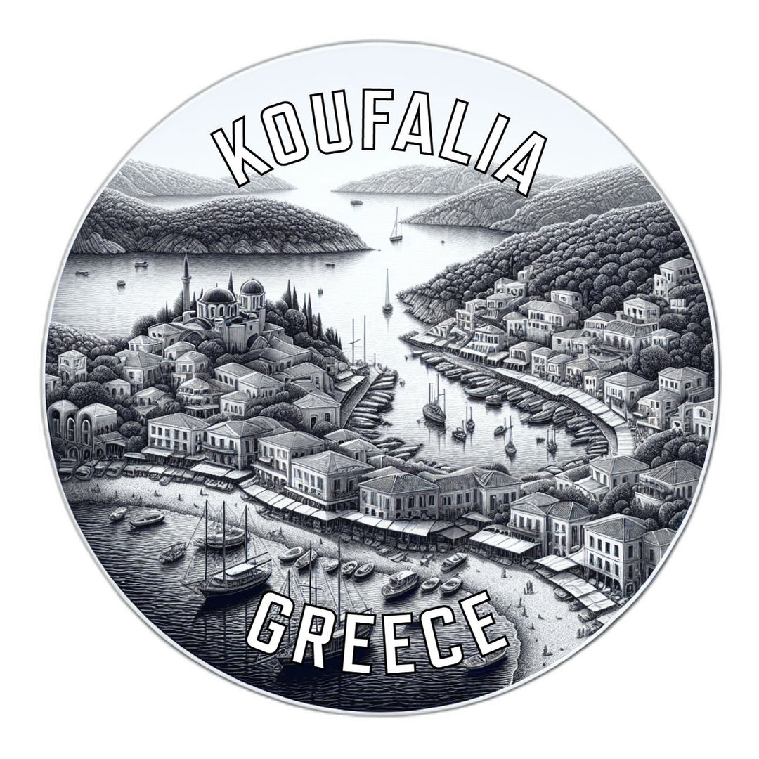 Koufalia Greece Souvenir Die Cut Flat Magnet Image 1