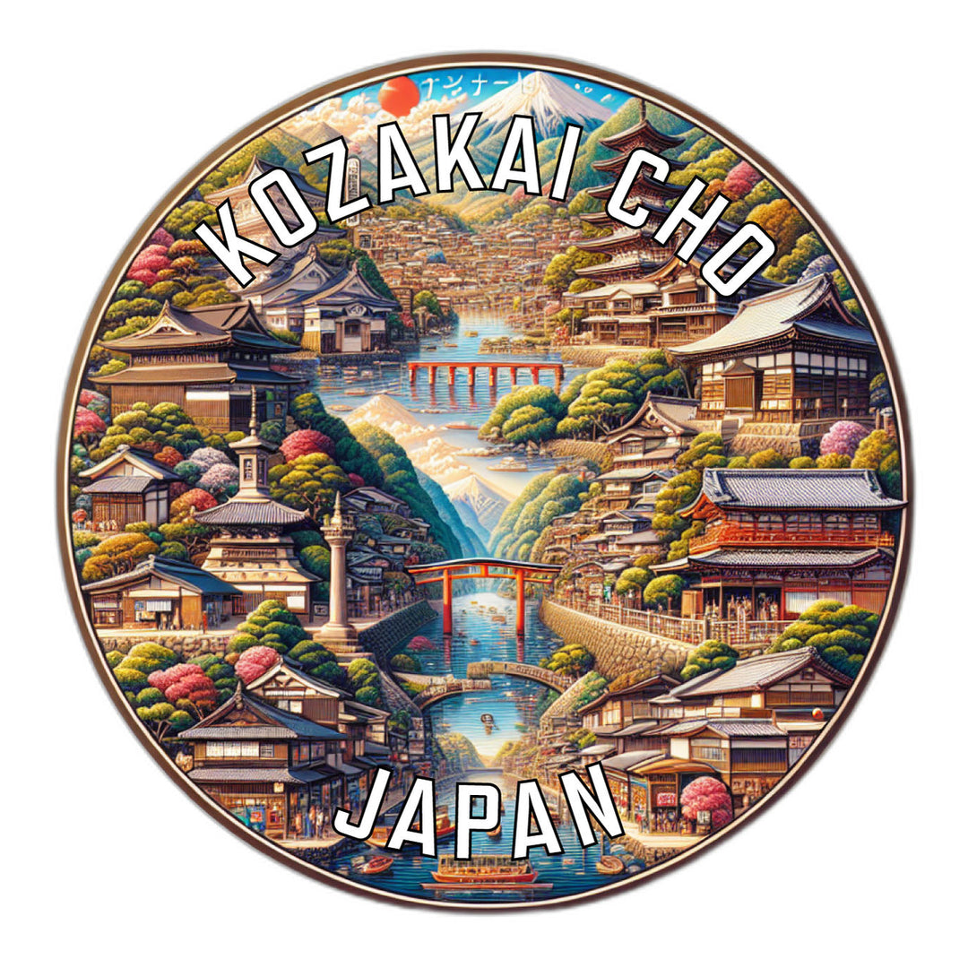 Kozakai cho Japan Souvenir Die Cut Flat Magnet Image 1