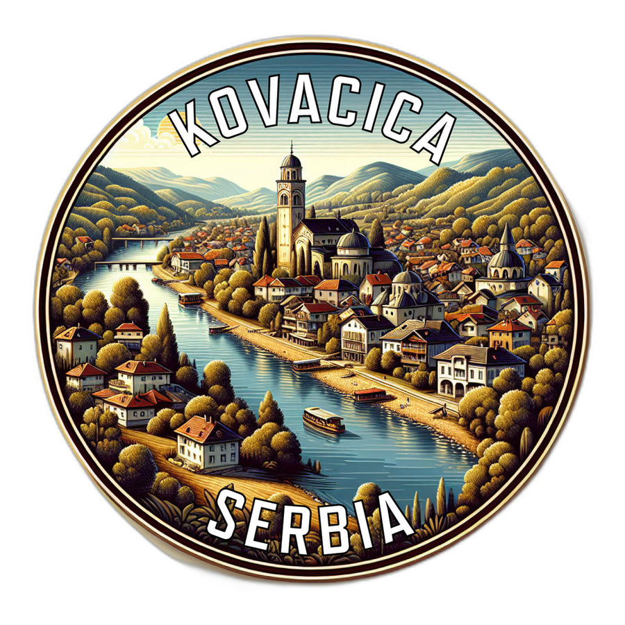 Kovacica Serbia Souvenir Die Cut Flat Magnet Image 1