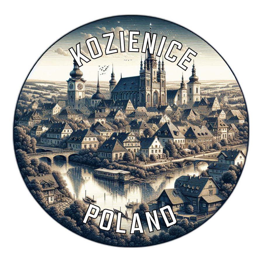 Kozienice Poland Souvenir Die Cut Flat Magnet Image 1