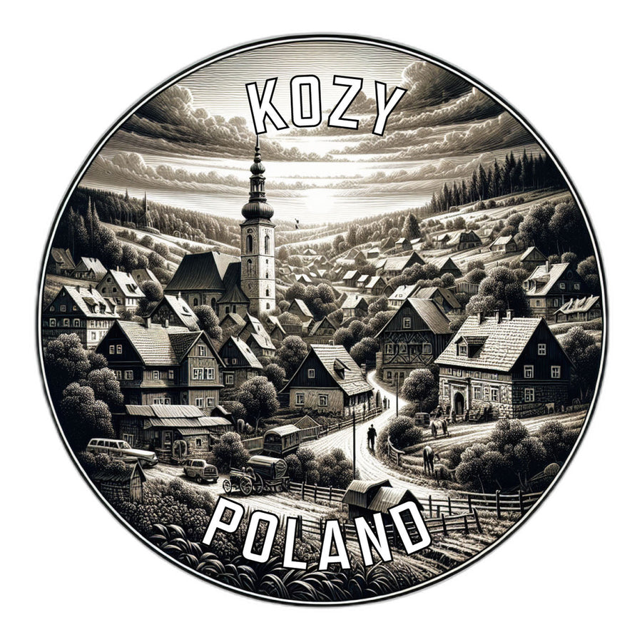 Kozy Poland Souvenir Die Cut Flat Magnet Image 1