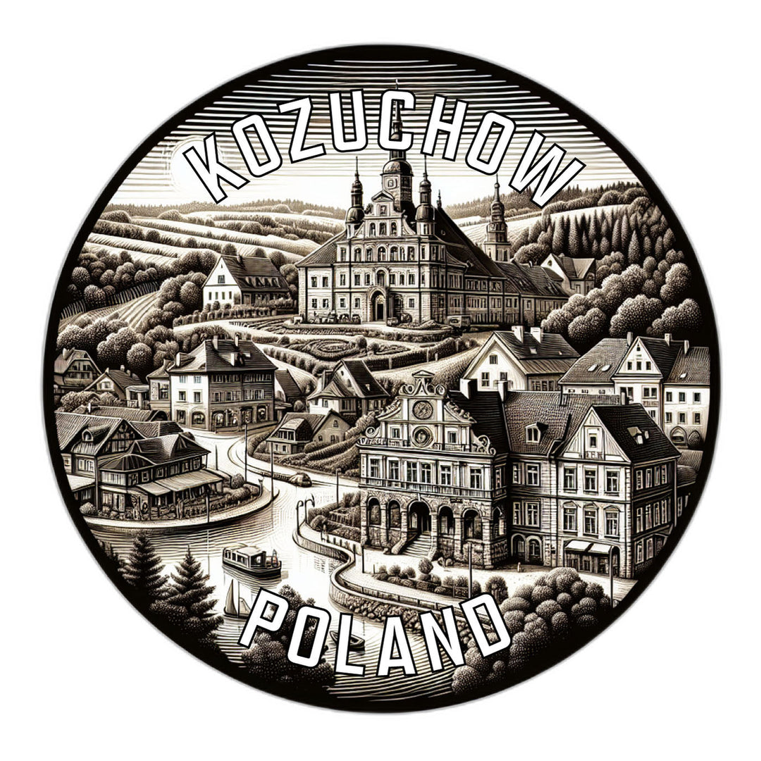 Kozuchow Poland Souvenir Die Cut Flat Magnet Image 1