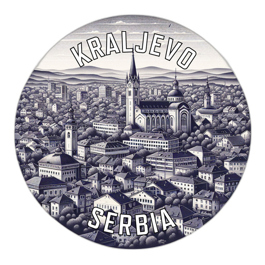 Kraljevo Serbia Souvenir Die Cut Flat Magnet Image 1