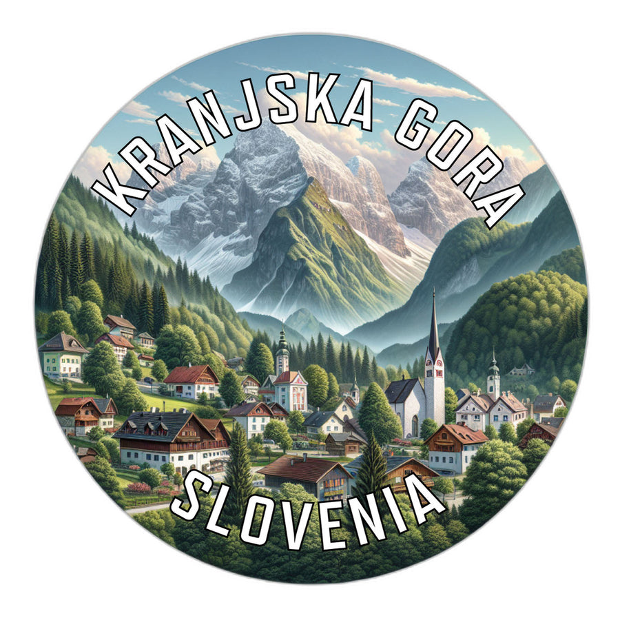 Kranjska Gora Slovenia Souvenir Die Cut Flat Magnet Image 1