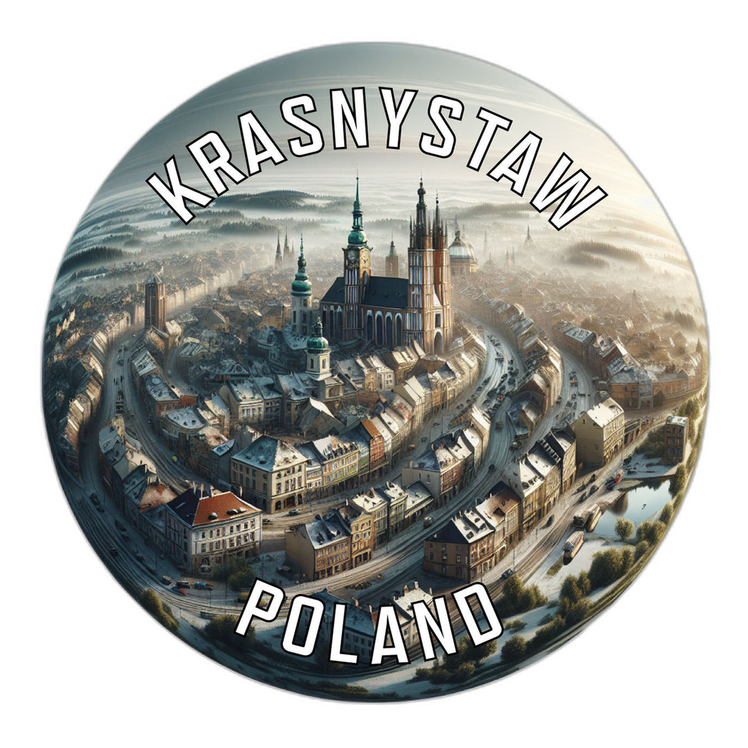 Krasnystaw Poland Souvenir Die Cut Flat Magnet Image 1