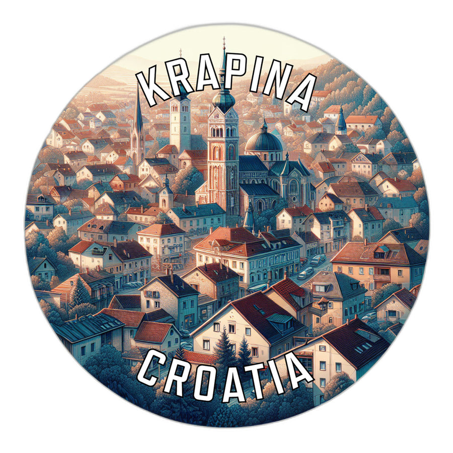 Krapina Croatia Souvenir Die Cut Flat Magnet Image 1