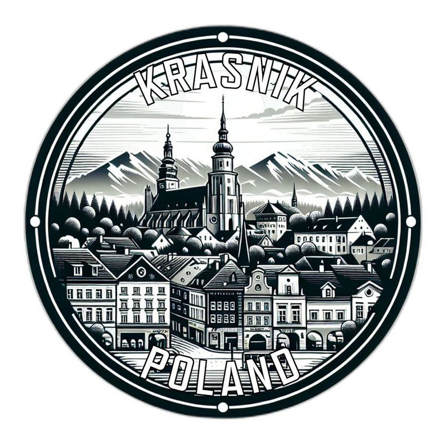 Krasnik Poland Souvenir Die Cut Flat Magnet Image 1