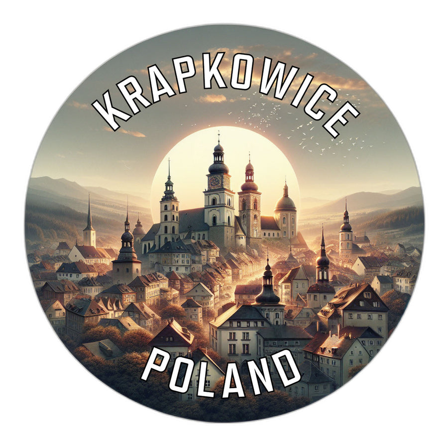 Krapkowice Poland Souvenir Die Cut Flat Magnet Image 1