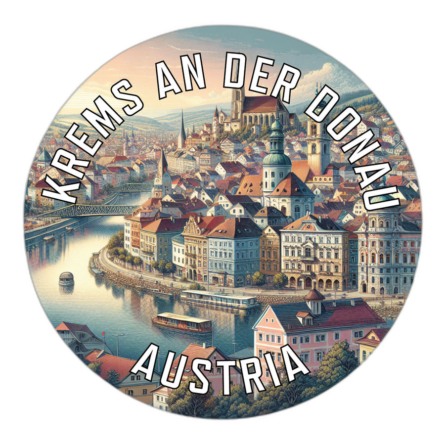 Krems an der Donau Austria Souvenir Die Cut Flat Magnet Image 1