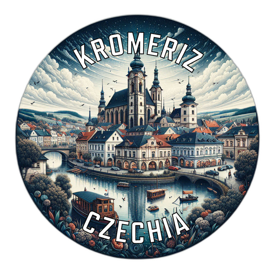 Kromeriz Czechia Souvenir Die Cut Flat Magnet Image 1