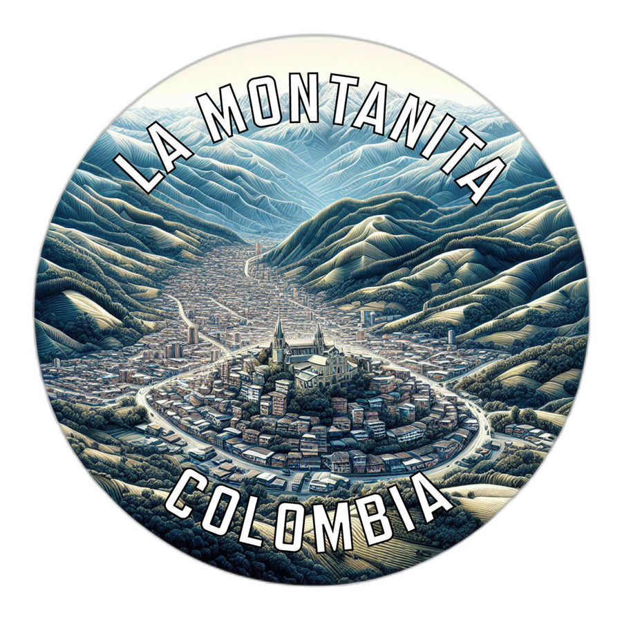 La Montanita Colombia Souvenir Die Cut Flat Magnet Image 1