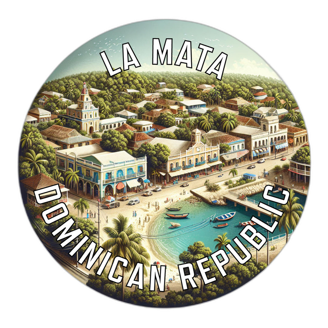 La Mata Dominican Republic Souvenir Die Cut Flat Magnet Image 1