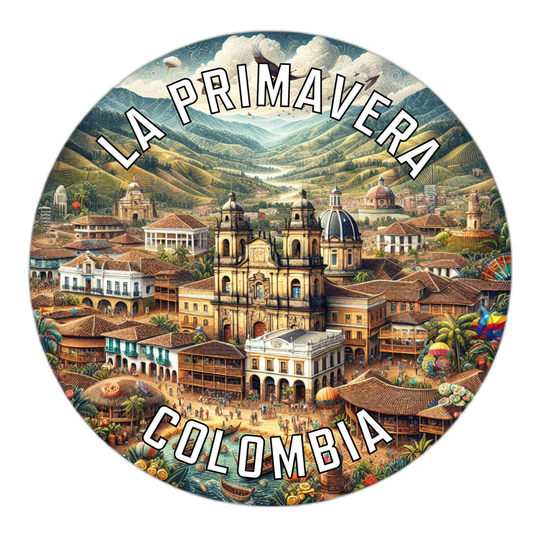 La Primavera Colombia Souvenir Die Cut Flat Magnet Image 1