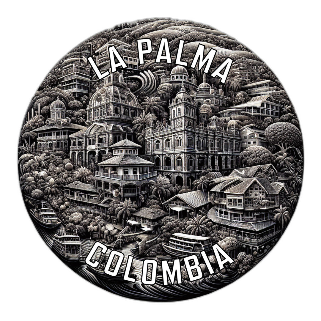 La Palma Colombia Souvenir Die Cut Flat Magnet Image 1