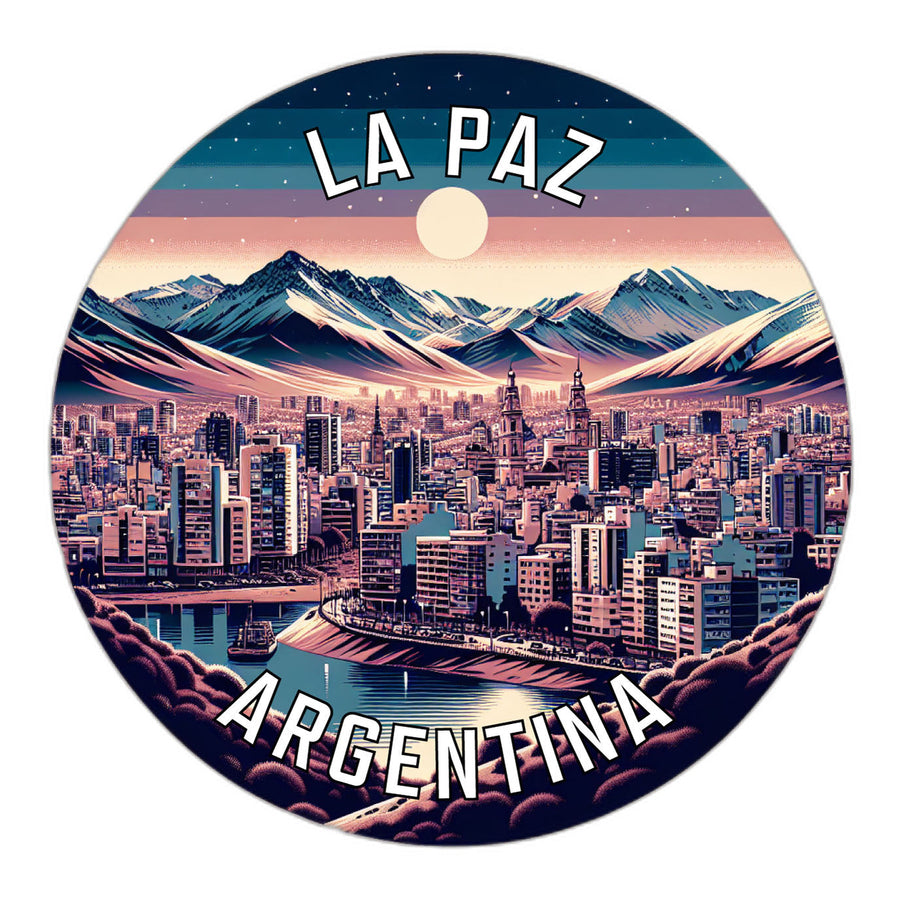 La Paz Argentina Souvenir Die Cut Flat Magnet Image 1