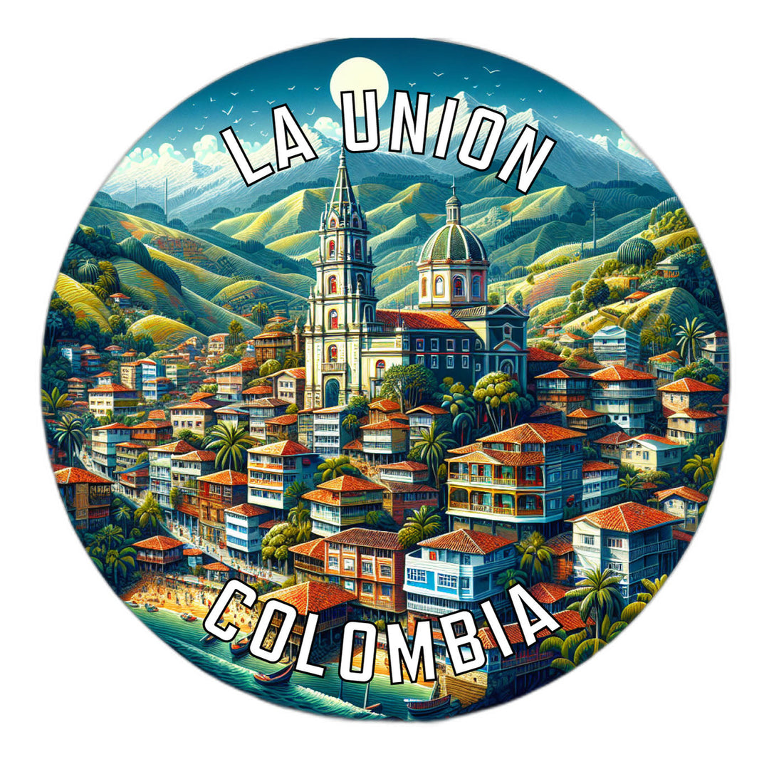 La Union Colombia Souvenir Die Cut Flat Magnet Image 1